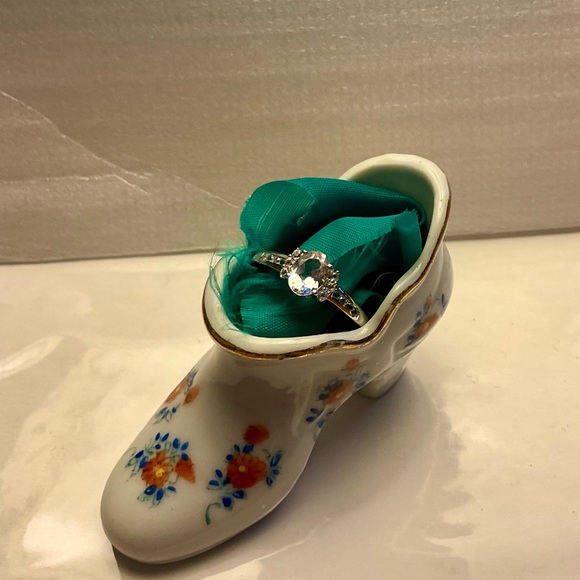 Morganite and Topaz sz 8 in SS New - Picture 3 of 4